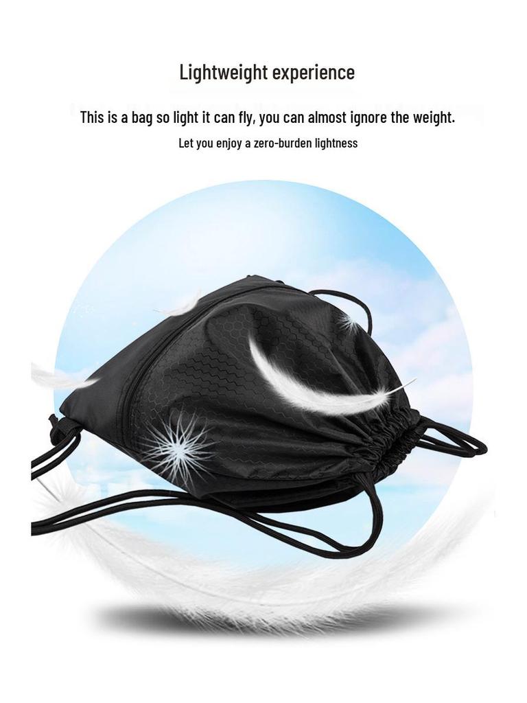 Large Capacity Outdoor Basketball Oxford Cloth Drawstring Backpack with Printed Logo