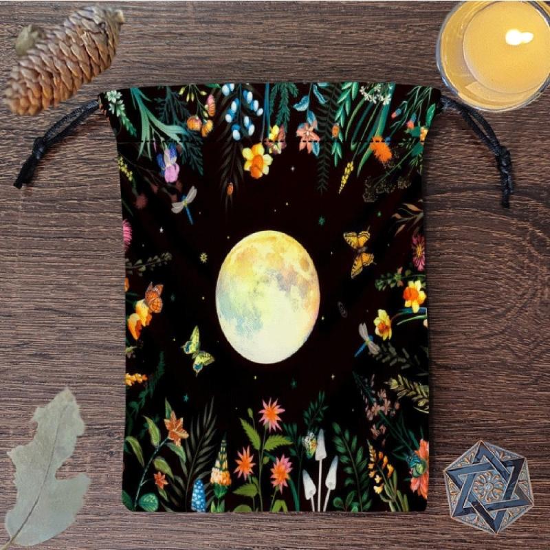 Drawstring Pouch Bag Divinations Tarots Bag Game Dices Oracles Cards Stored Bag