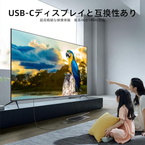 8K@30Hz/4K@144Hz HDMI To USB-C Converter Adapter, PD 65W Power Delivery Support, 0.5m Graph Encapsule, HDMI Male To Type-C Female, for Connecting Gami