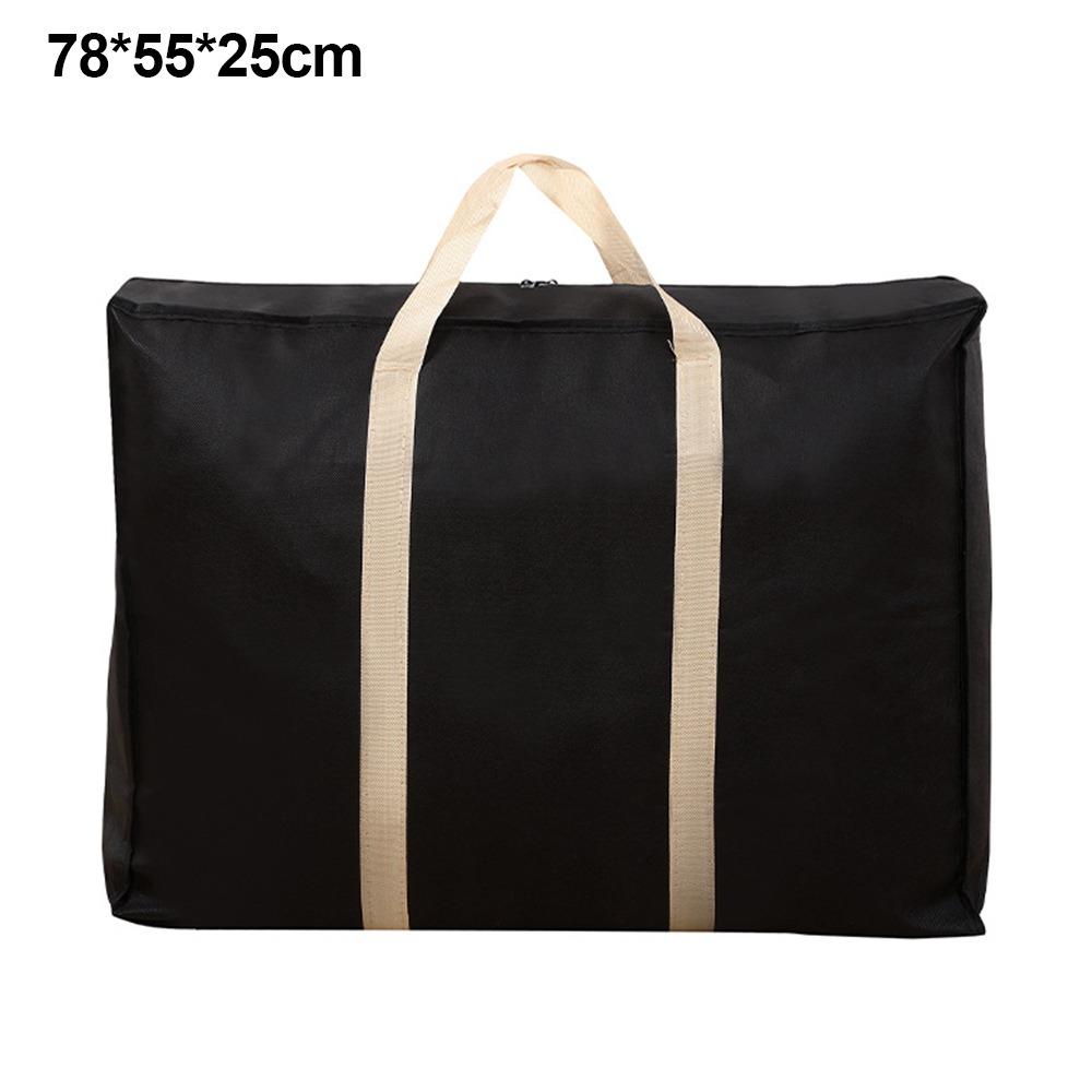 High Quality Extra Large Moving Luggage Bags 4 Sizes Waterproof Non-woven Fabric Cubes Black Laundry Shopping Bag