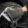 Chenille Car Wash Glove Five-Finger Microfiber Wash Mitt Scratch Free Car Interior Exterior Cleaning Glove for Wheels Door Handles