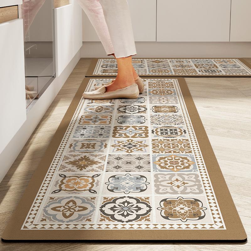 

New Kitchen Mat Slip Absorbent Quick Drying Living Room Carpet High Quality Absorbent Anti Fall Rugs Anti Oil Stain Floor Mats 40X60cm