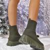 Autumn And Winter New High-Top Socks Boots Women'S Boots Thick-Soled Non-Slip Casual Sleeve Knitted Boots Large Size Boots