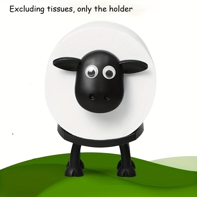 

3D Printed Adorable Sheep-Shaped Toilet Paper Holder - Perfect for Bathroom Decor, Freestanding Plastic Design, Ideal Gift