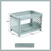 1 PP Desktop Double layer Storage Rack Rectangular Storage for Student Office Desks Cosmetics Stationery Storage Rack