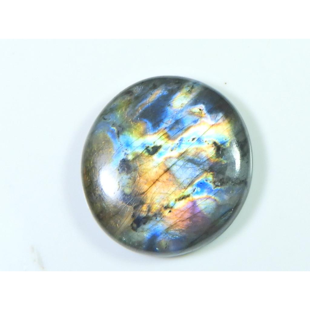 27X27MM Natural Labradorite Purple Spectrolite Round Cabochon Loose Gemstone SK-3264