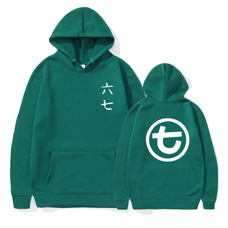 Japán Anime Pulóver Scissor Seven Szimbólumok Killer Seven Kapucnis Pulóver Streetwear Kapucnis Pulóverek Alkalmi Kapucnis Pulóverek Férfi Ruházat