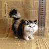 Niedliche Simulations-Katzen-Plüschtiere Weiches Stoff-Kätzchen-Modell Falsche Katze Realistische Tiere für Kinder Mädchen Geburtstags- Valentinstagsgeschenk