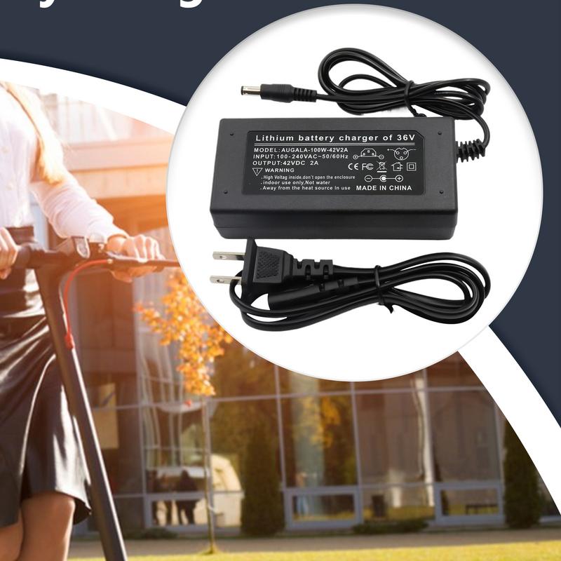 Battery Charger For Bike 42V2A Electric Charger Replacement Vehicle Charging Equipment Energy-Saving Maintainer For E-bikes