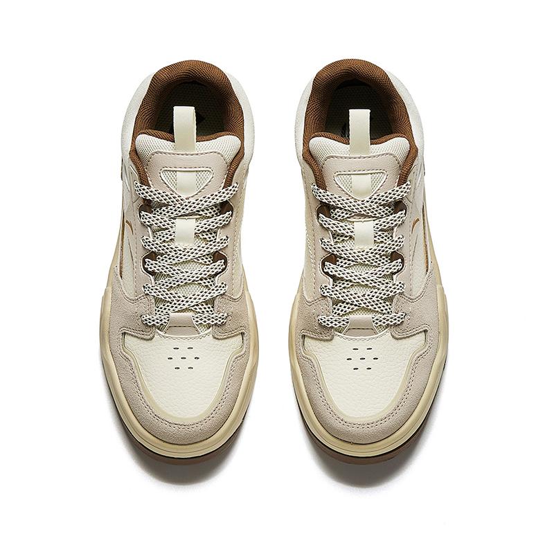 Anta C37 Series Comfortable Simple Versatile Non-Slip Wear-Resistant Lightweight Increased Height Low-Top Skate Shoes Women Sneakers 922448081-5