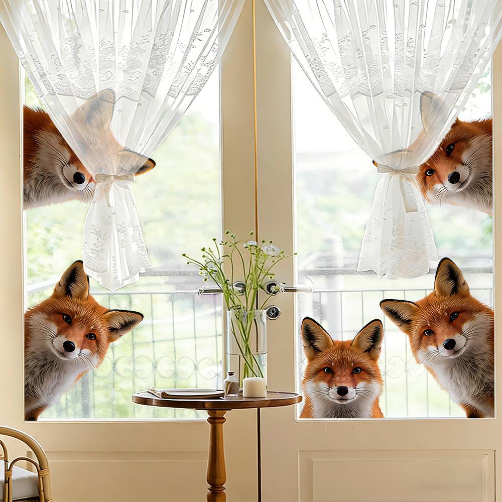 Dierlijke Statische Glassticker, Schattig Konijn, Panda, Puppy, Koelkast Raamsticker
