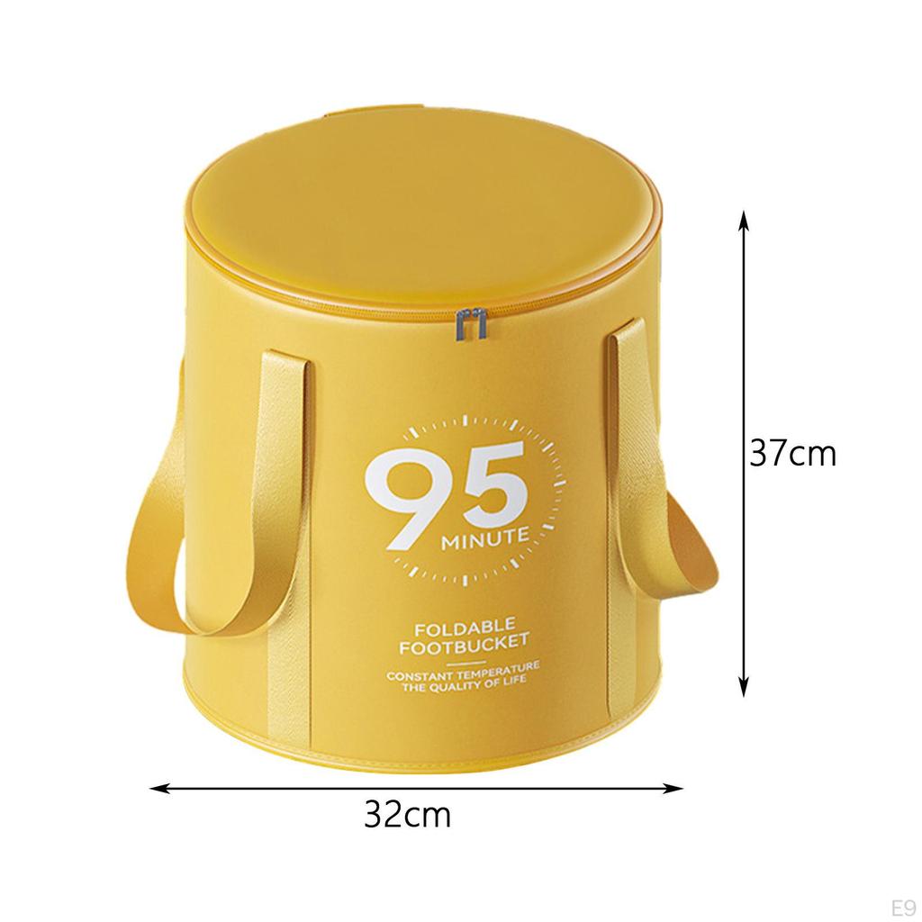 Collapsible Foot Basin Soaking Bucket Foldable Water Container Dormitory Bath