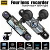 4 Channel Dash Cam 360° View 1080P 64GB Driving Recorder Loop Recording, 24H Parking Mode Full View Car Dashcam System
