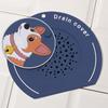 Cartoon Dog Floor Drain Mat Silicone Sewer Filter Pad  for Bathroom Hair Collection