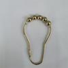 12pcs Rusts Resistant Stainless Steel Bath Curtain Hooks Rustproof 5 Beaded Shower Rod Hook Bathroom Accessories