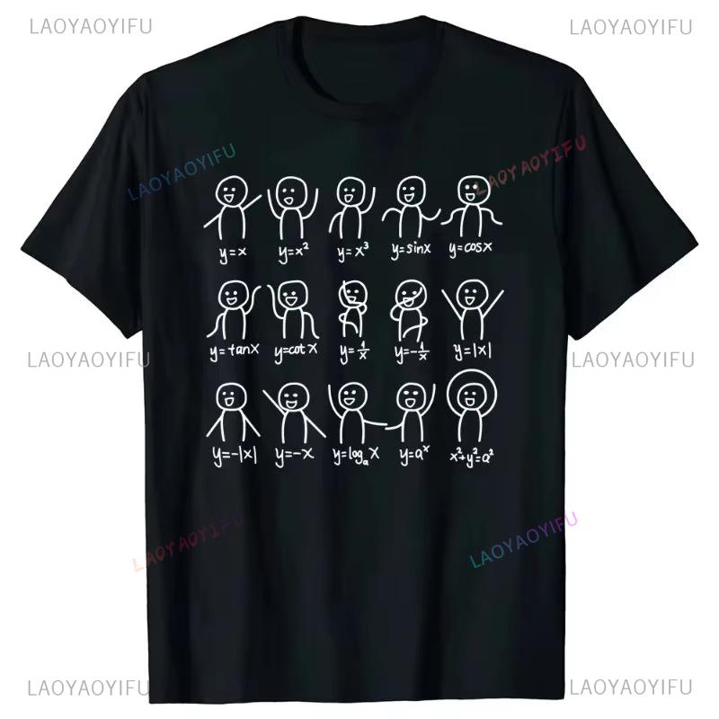 2026 Funny Birthday Gift Algebra Dance Figures Math Equation T Shirts Graphic Streetwear Short Sleeve Style Printed Tshirt