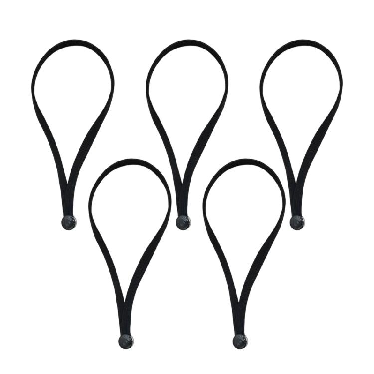 

5pcs Elastic Hair Ties Adjustable Stretchy HairBands for Natural Thick Curly Hair Gentle Nylon Press Closure Hairbands 1