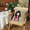 Cartoon SSantoro Gorjuss Cushion Cover Silky Short Plush Invisible Zipper Dustproof Sofa Pillow Case for Home Decor