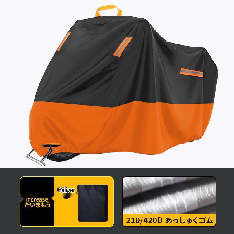 Rainproof Sunproof Motorcycle & Electric Vehicle Cover - Thickened 210D/420D Dust Protection