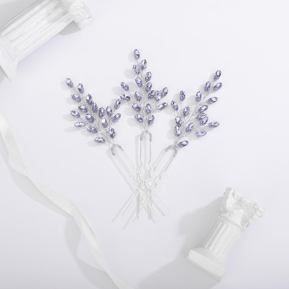 7 Farben Strass Haarnadeln Braut Blume Haarschmuck für Party Frauen Kopfschmuck Hochzeit Haaraccessoires