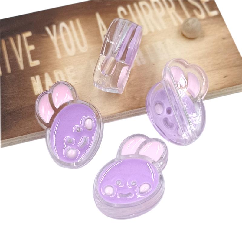 4Pcs 20*26mm Jewelry Making DIY For Necklace Bracelet Acrylic Rabbit Pendant Loose Beads
