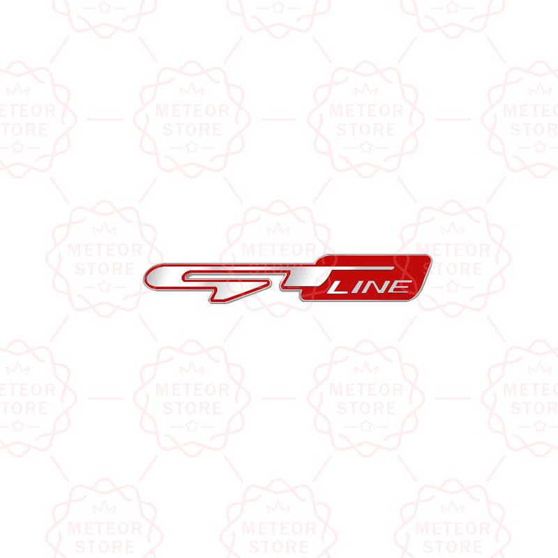 RAWN4 Car Nameplate GT Line Metal Badge Interior Steering Wheel Sticker Emblem For Kia Sorento Sportage Stinger Rio K5 K9 K7 K8 K3 K2