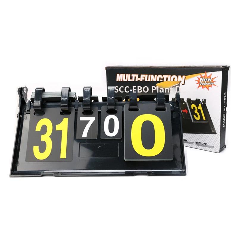 Factory Sale Double-Sided Numbers Replaceable Cards Table Tennis & Billiards Match Flip Scoreboard