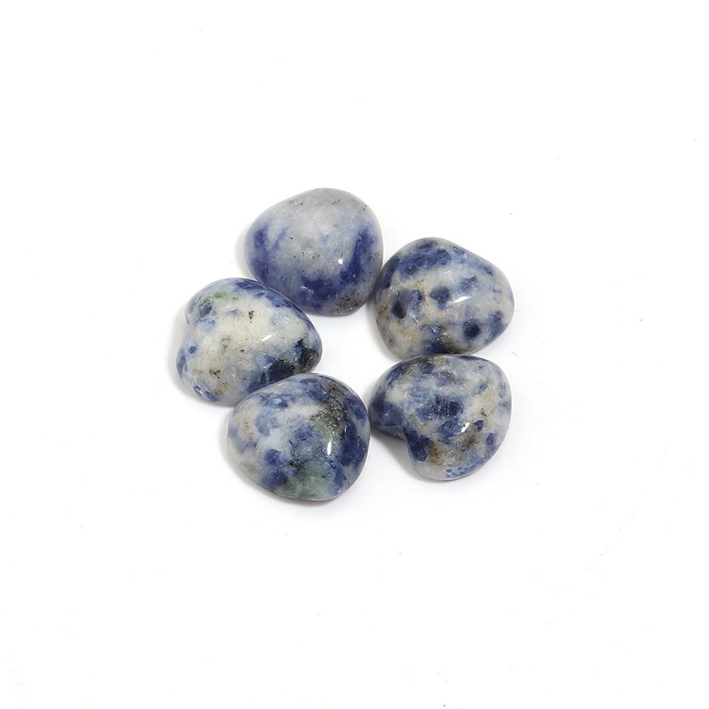 5pcs/lot 10mm 25mm Natural Stone Cabochon Agate Tiger Eye Opal Heart Shape Cabochon Beads For DIY Charms Ring Necklace Accessory