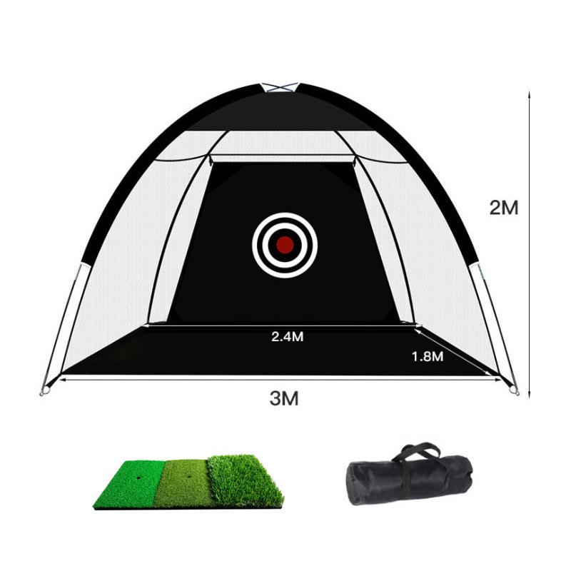Temu Popular Outdoor Golf Practice Net Set for Swing and Chipping