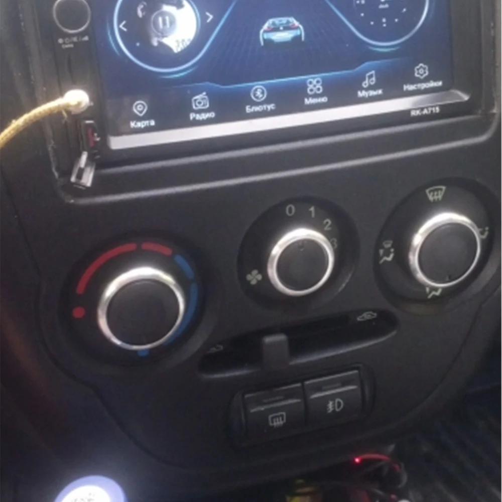 For Lada Granta AC Knob Air Conditioning Knob AC Heat Control Switch Button 3Pcs Aluminum Alloy Knobs Interior Accessories