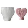 Beautiful Candle Gifts Creating Mold Practical DIY Love Candle Mould Square Heart Candle Mold for Handicraft Enthusiasts