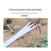 Dual-Headed Stainless Steel Bonsai Rake for Soil Loosening & Bud Picking in Flower Pots