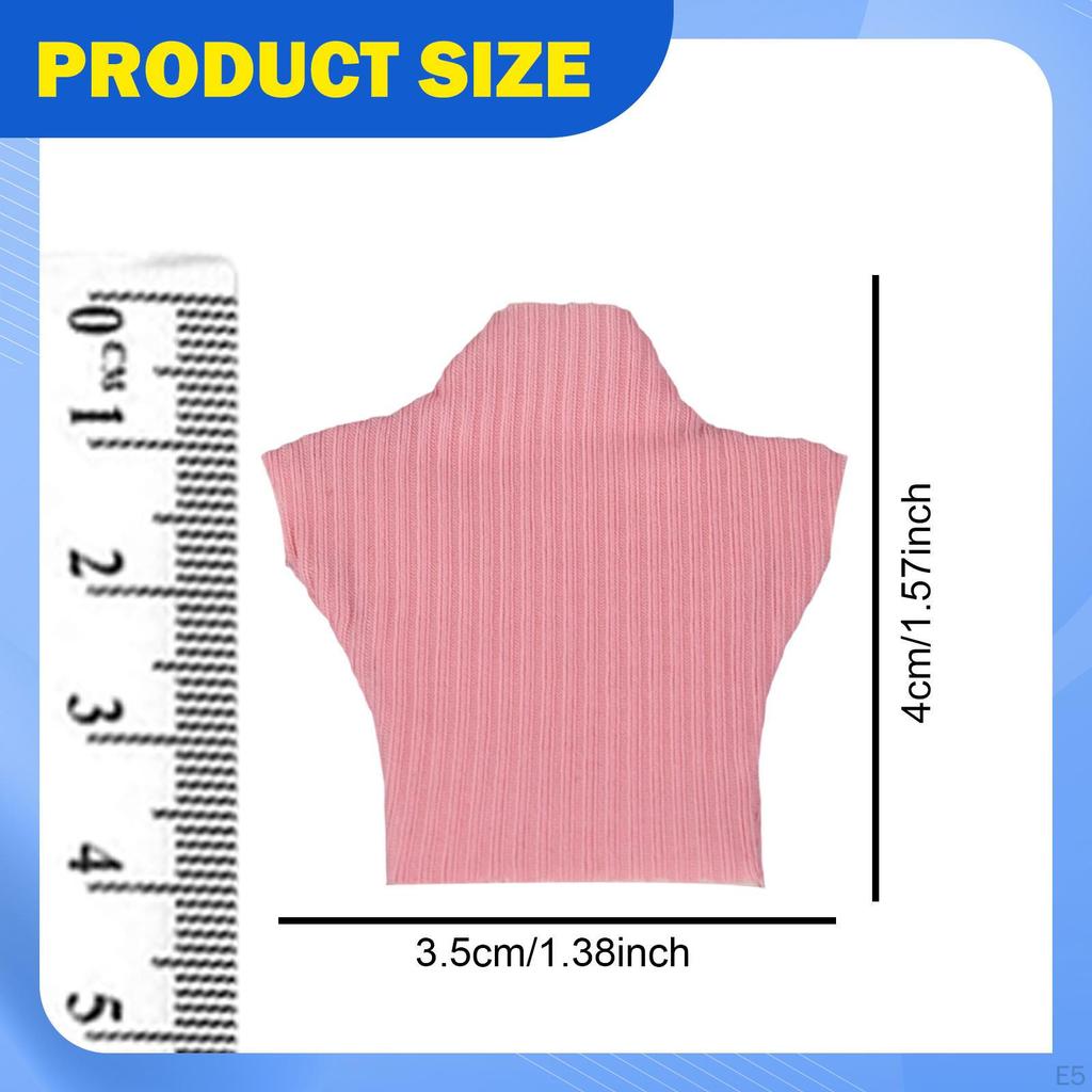 1/12 Doll Miniature T-Shirt, Short-Sleeved Pullover, Turtleneck, Model Accessory, Suitable for