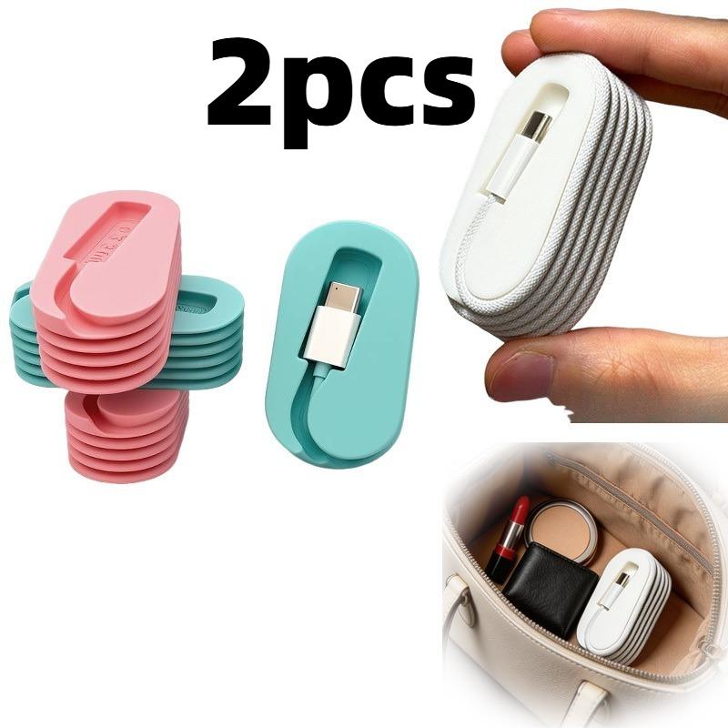 1pcs Portable Mobile Phone Charging Cable Storage Organizer,Travel Suitable for mobile phones 1 Meter C-Type Wire Winder.