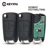 KEYYOU 2/3 Buttons Remote Key Fob For Opel Vectra C 2005-2008 Vauxhall Astra H 2004-2009 Zafira B 2005-2013 Signum 2003-2007