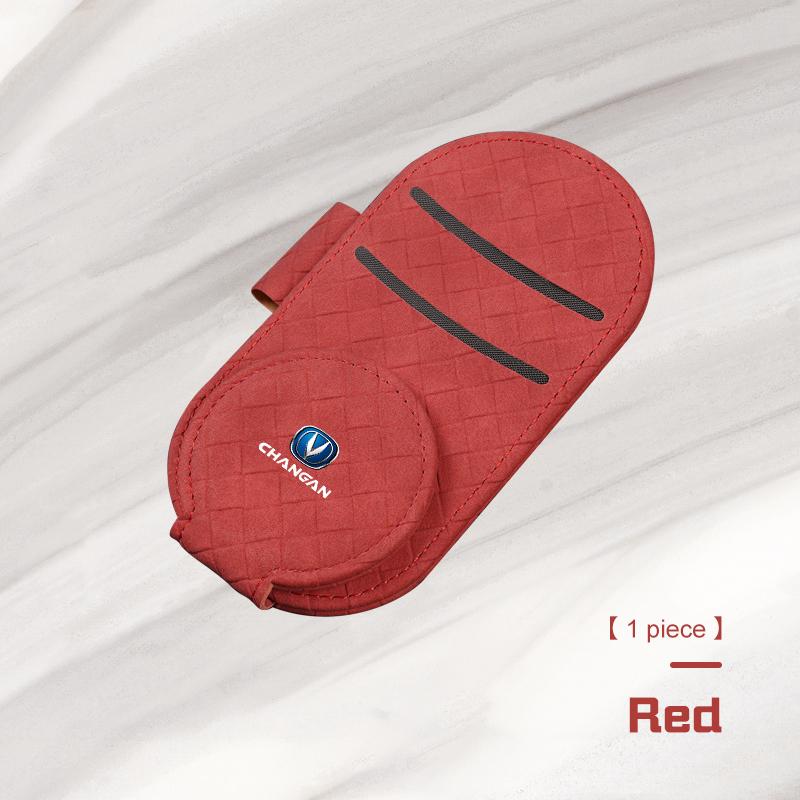 For Changan CS15 F70 UNI-K Alsvin UNI-T CS55 CS75 CS35 CX70 Car Sun Visor Organizer Multi-Pocket Glasses Clip Card Ticket Holder