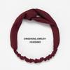European & American Knit Crossover Headband: Pure Color Elastic Yoga Sports Hair Tie for Women