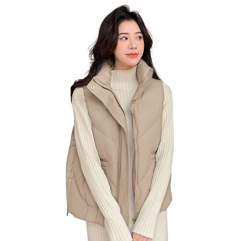 Short Cotton Vest Women's Winter Autumn and Winter Loose Outer Wear Vest Vest Vest Vest Women's Jacket Tide