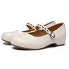 Hepburn style black Mary Jane small leather shoes, high-end sense, professional commuting single shoes, versatile new thick heel shallow mouth