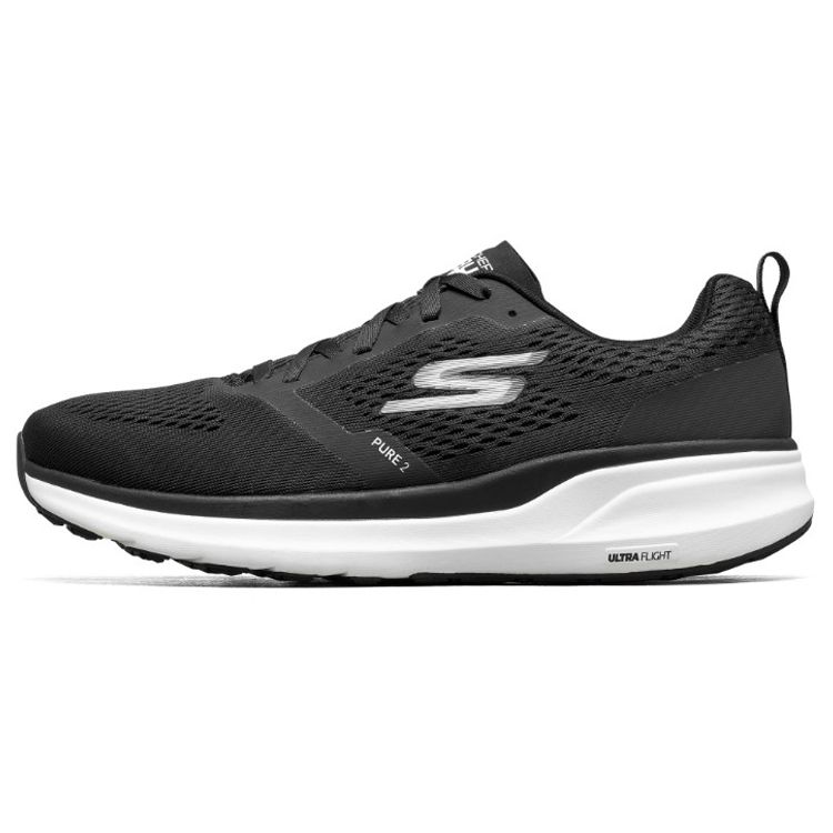 Skechers Gorun Pure 2 Сетчатые Удобные Простые Амортизация Низкие Повседневные Кроссовки Женские кроссовки 128091-BKW 35