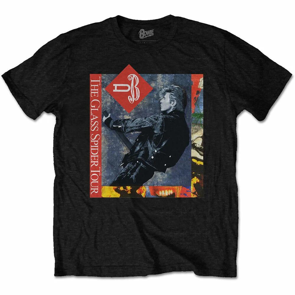 David Bowie Glass Spider Tour Official Merchandise T-Shirt Black New L