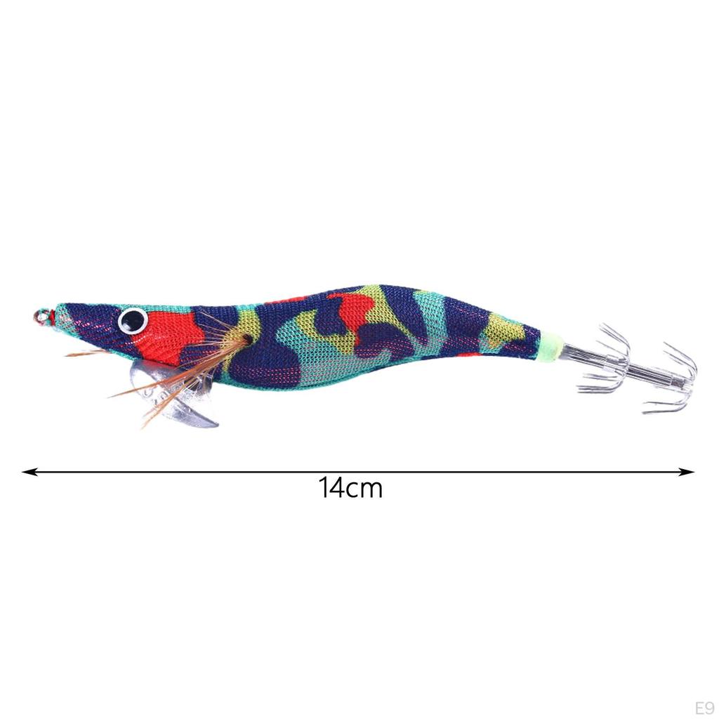 Luminous Squid Jig Hooks Lifelike Lures Fishing Baits