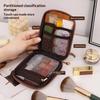 Transparent Travel Cosmetic Bag Portable Mini Waterproof Cosmetic Lipstick Bag Large Opening With Zip Outdoor Clutch Bag