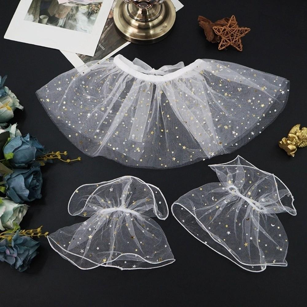 3PCS/SET Glitter Wedding Scarf Romantic Bride Fingerless Gloves  Bride Accessorizing