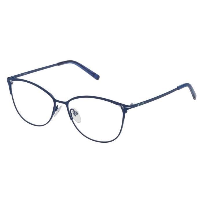 Lunettes de soleil - STING - VST111540L71 - Métal - Bleu brillant total - Femme