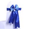 Elastic Bowknot Chair Cover Sashes Anti-wrinkle Ribbon Chair Band Wedding Decor
