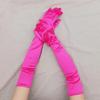 12 colors Women's Evening Party Formal Gloves Solid Color Satin Long Finger Mittens forEvents Activities Red White Rose Color