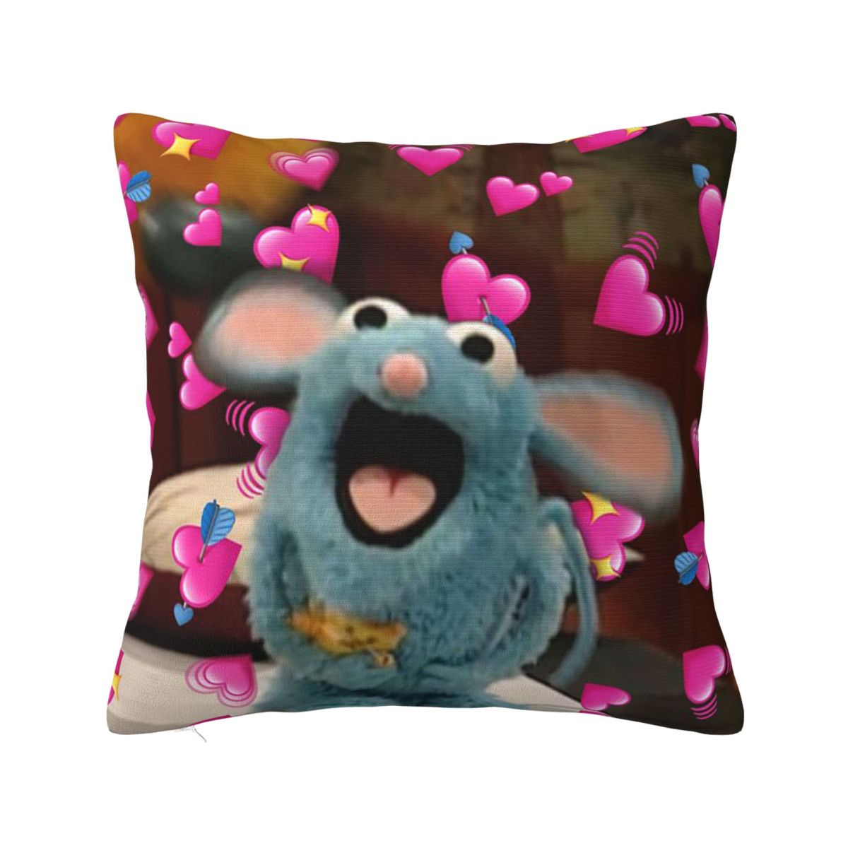 Bear In The Big Blue House Square Pillowcase Cushion Cover Pillow Case Throw Pillow Cover for Home Bedroom Car 12x12Inch