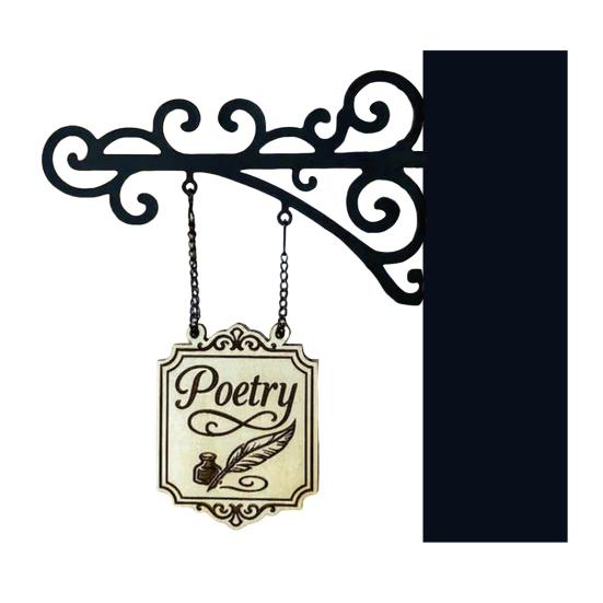 Book Nook Shelf Signs Halloween Themed Genre Labels with Hanging Brackets Library Decor for Fantasy Romance Dark Academia Book