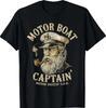 Motor Boat Captain Funny Pontoon Boating Motor Boatin Lake T-Shirt S-5XL Q8374 Unisex T-Shirt